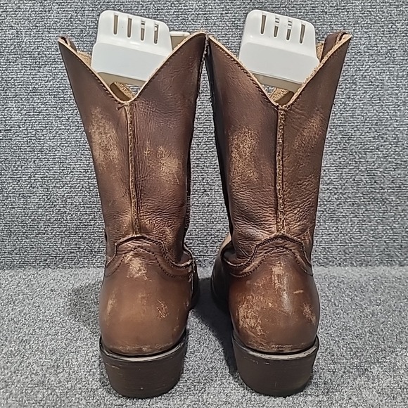 Ariat Rambler Brown Bomber‎ Distressed Snip Toe Cowboy Boots Mens 8.5 EE - Picture 6 of 13